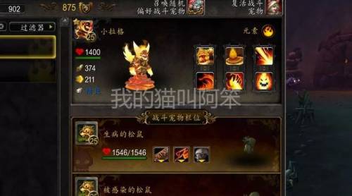 魔兽世界宠物对战必备宠物(经典60猎人宠物技能表)插图3