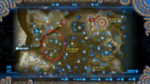 塞尔达传说神庙位置高清地图(120神庙位置高清图 中文)插图2