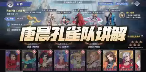 孔雀阵容搭配图表大全图片(孔雀和什么搭配最好)插图1