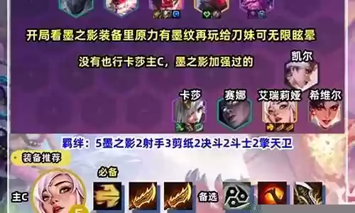 刀妹主宰阵容搭配插图