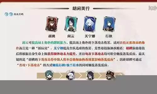原神闲云阵容搭配插图