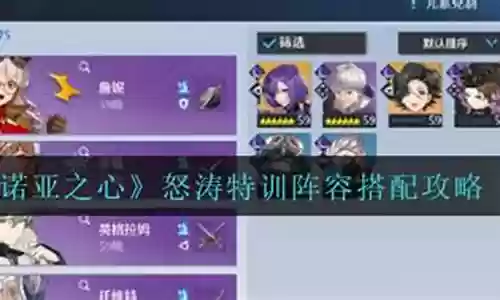 特训战场阵容搭配攻略插图