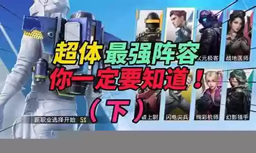 和平精英职业最强阵容搭配插图