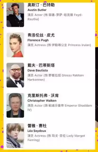 沙丘阵容公布插图1
