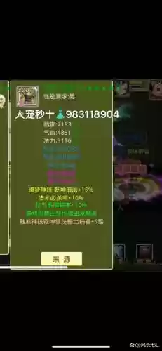 问道法金装备绿色属性插图1