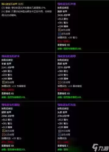 圣骑士85传说装备选择插图1