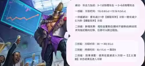 程咬金技能1，程咬金技能调整插图