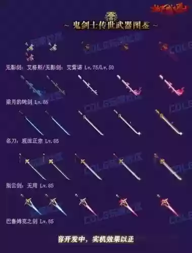85鬼剑士武器排名插图