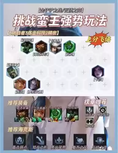 蛮王挑战者阵容搭配，蛮王挑战者阵容搭配图插图
