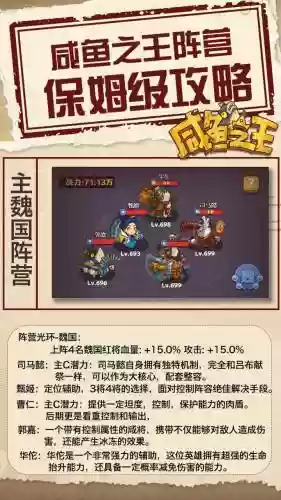 咸鱼之王阵容搭配最强阵容图表，咸鱼之王在哪里玩插图
