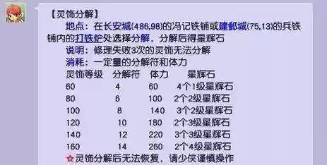 梦幻西游灵饰分解表格，梦幻西游灵饰讲解插图1