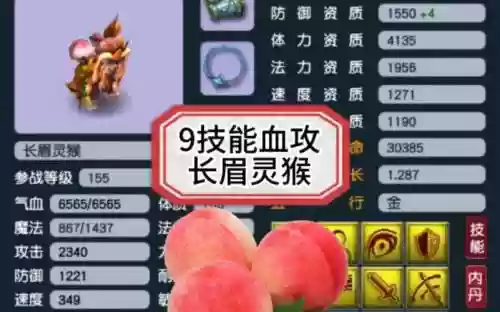 梦幻西游2长眉灵猴，梦幻西游长眉灵猴套装加多少魔力插图1