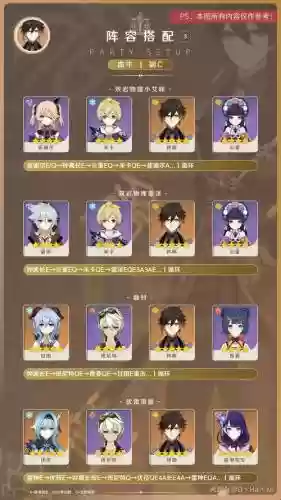 钟离阵容搭配插图
