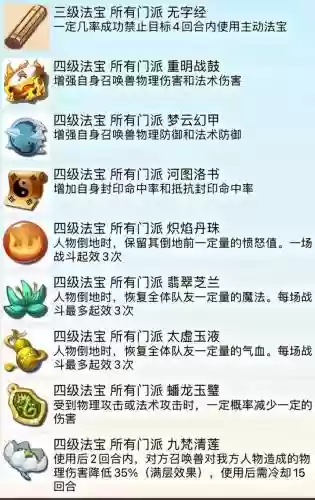 梦幻西游哪些法宝必备，梦幻西游实用法宝排行插图1